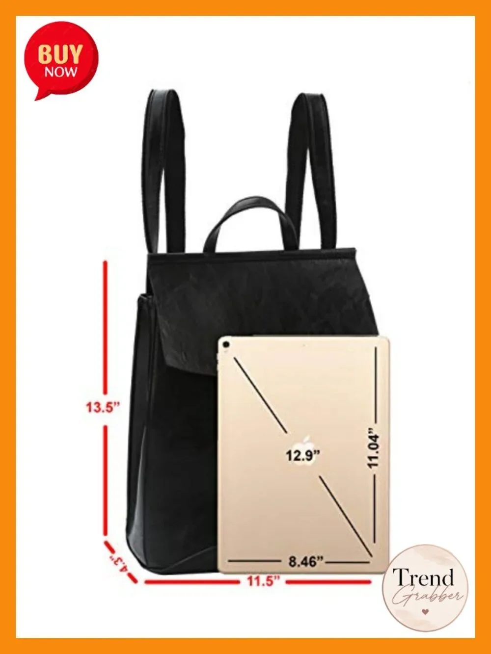 Vegan Leather Convertible Backpack Handbag Travel Daily Shoulder Bag